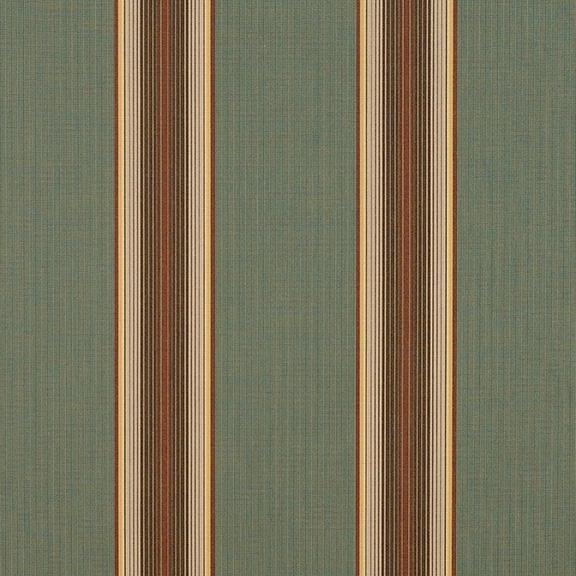 Sunbrella® 4949 - 46" Forest Vintage Bar Stripe