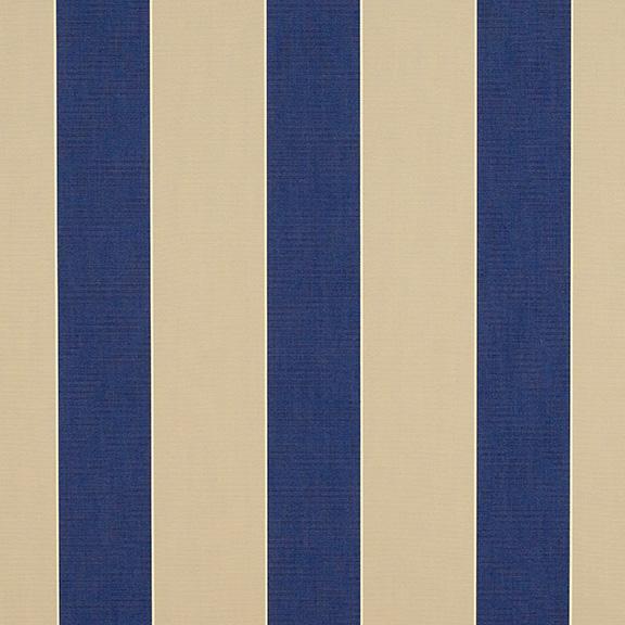 Sunbrella® 4921 - 46" Mediterranean/Canvas Block Stripe