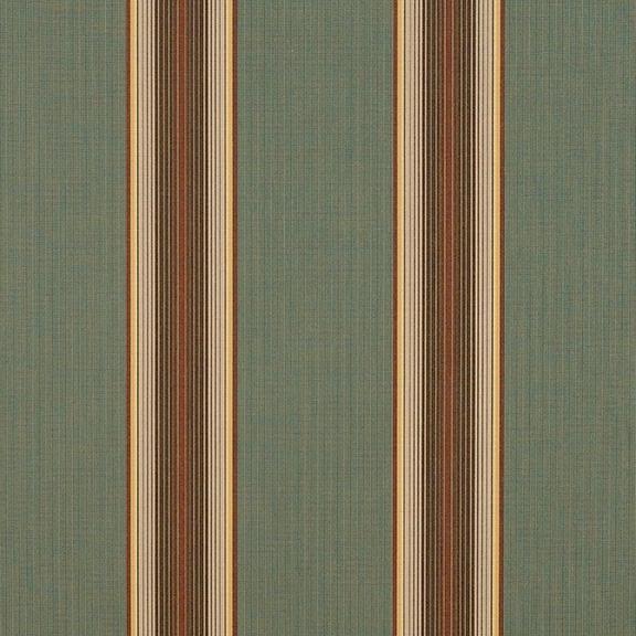 Sunbrella® 4949 - 46" Forest Vintage Bar Stripe